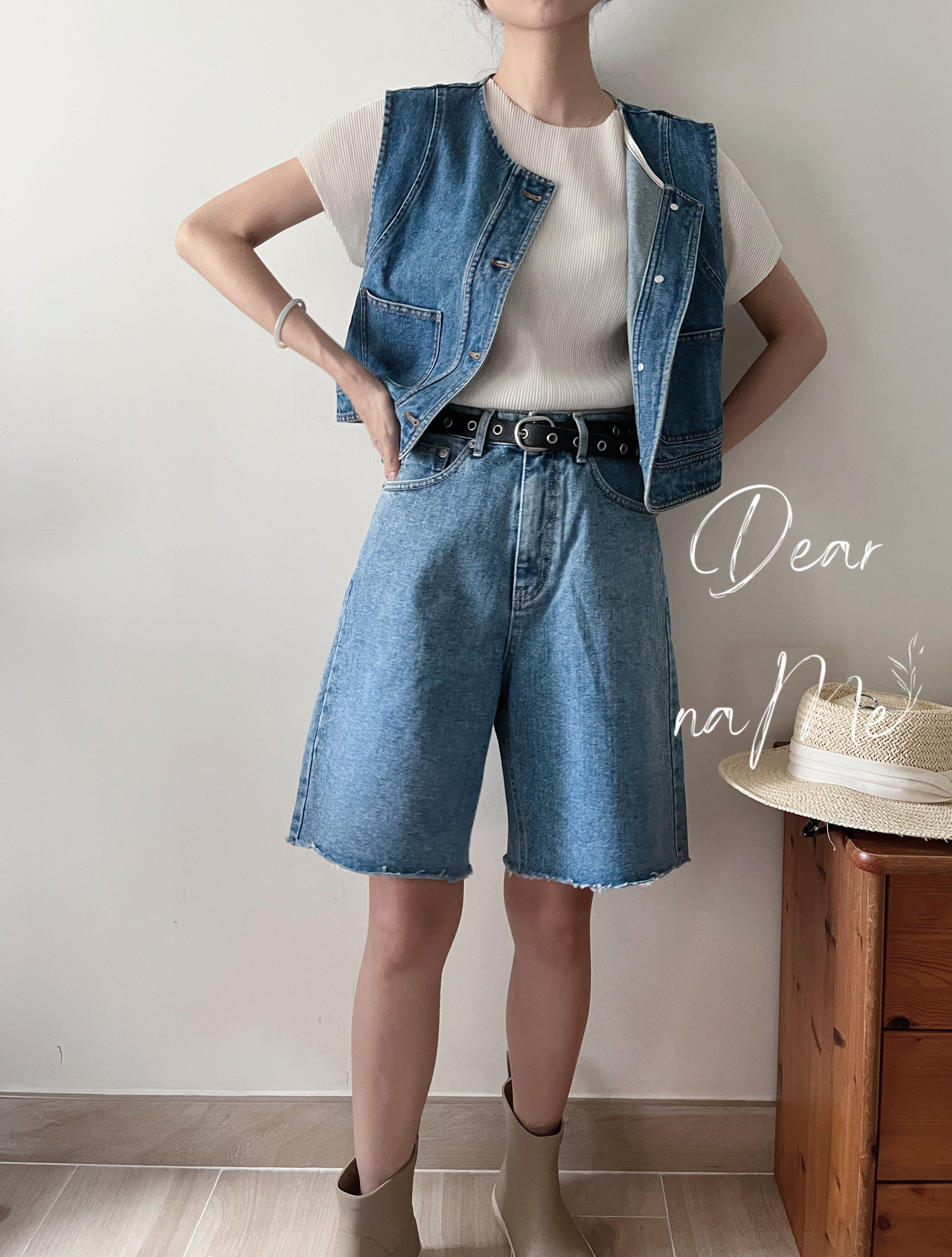 Summer 2020 ruffled laces are tall and thin dress denim shorts - Shop  annechen Women's Pants - Pinkoi
